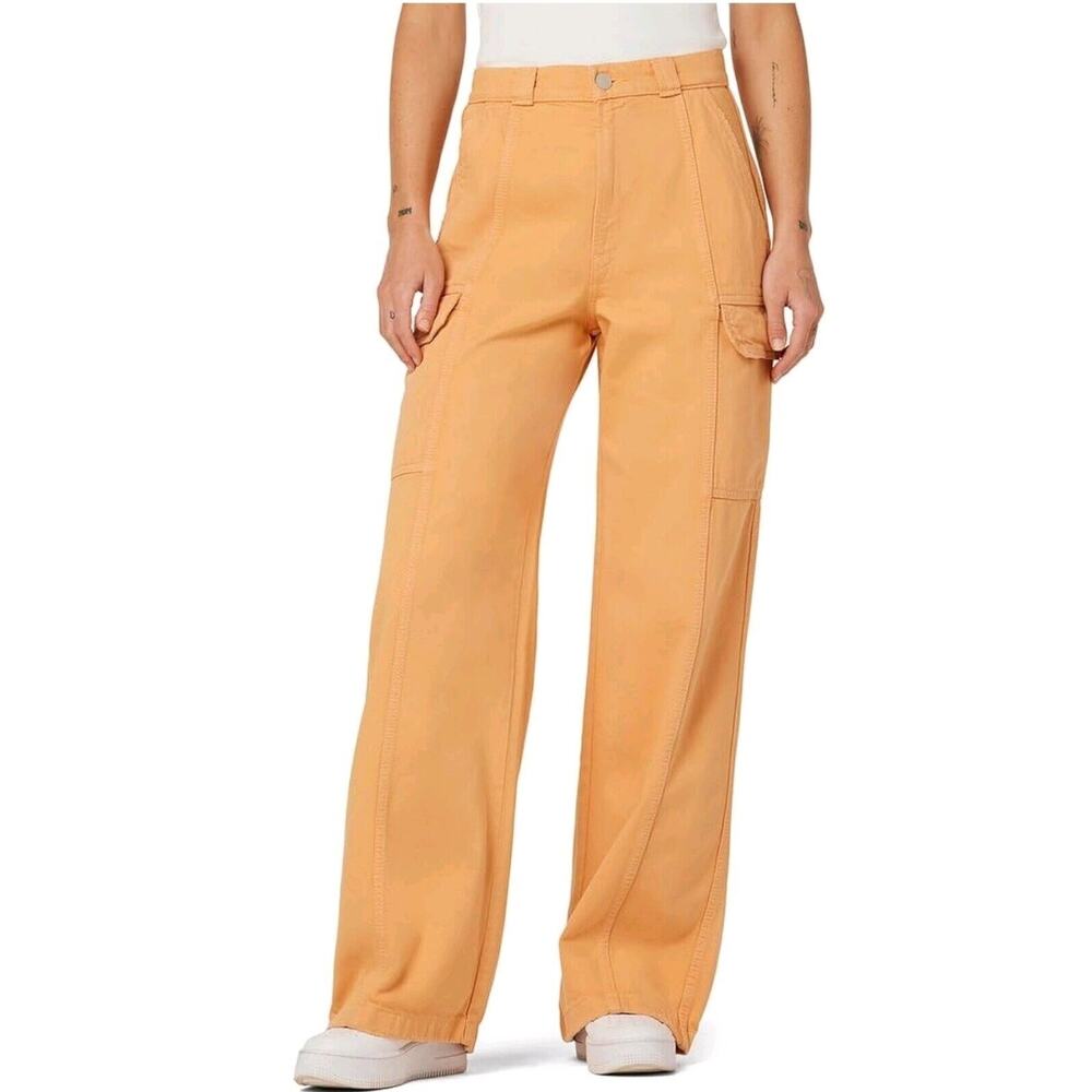 Hudson Womens Clay High-rise Wide Leg Cargo Jeans Size 32 NWT